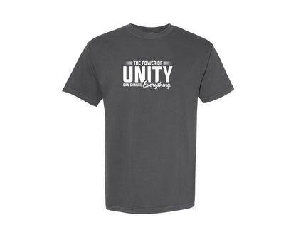 brand:Comfort Colors|color:Pepper|The Power Of Unity Can Change Everything Graphic T-Shirt