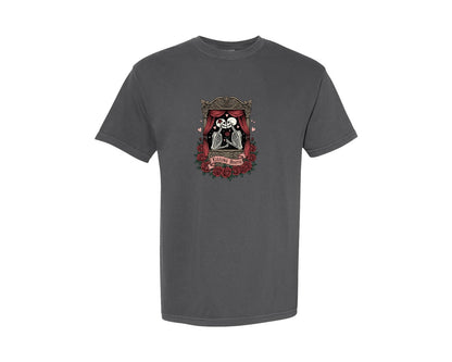 brand:Comfort Colors|color:Pepper|Skeleton Valentines Day Graphic T-Shirt