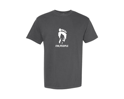 brand:Comfort Colors|color:Pepper|Ew People Bigfoot Tshirt Graphic T-Shirt