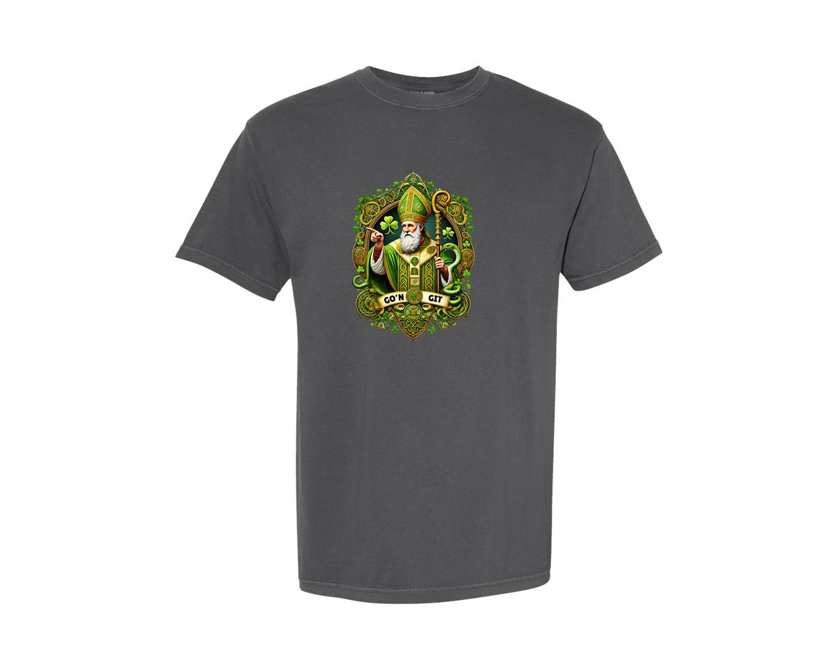 brand:Comfort Colors|color:Pepper|St Patricks Day Saint Patrick Graphic T-Shirt