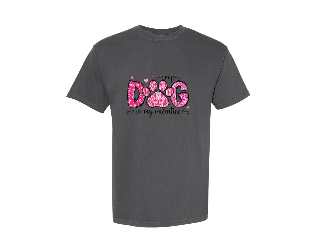 brand:Comfort Colors|color:Pepper|Retro Valentine Graphic T-Shirt