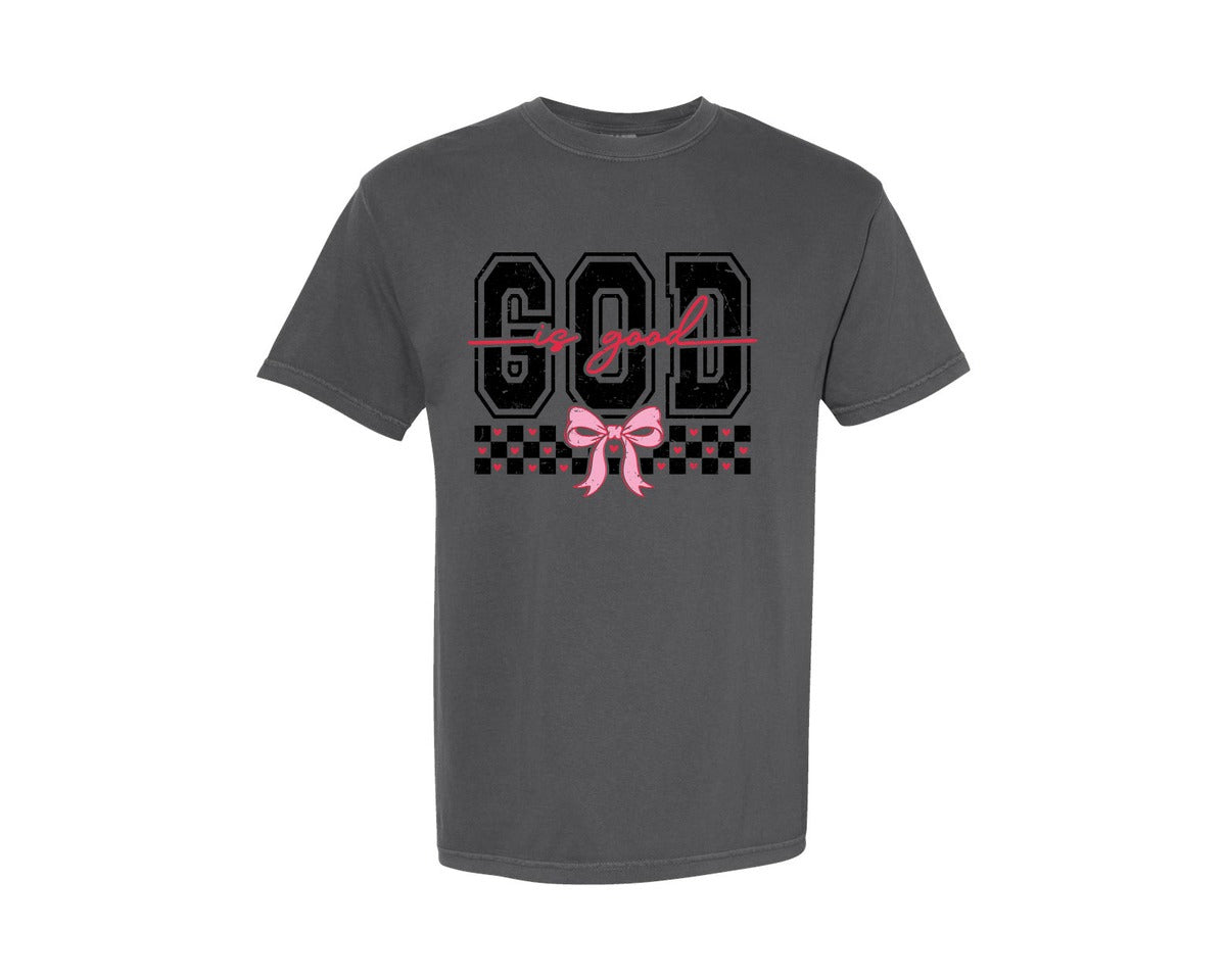 brand:Comfort Colors|color:Pepper|Christian Valentine God Is Good Graphic T-Shirt