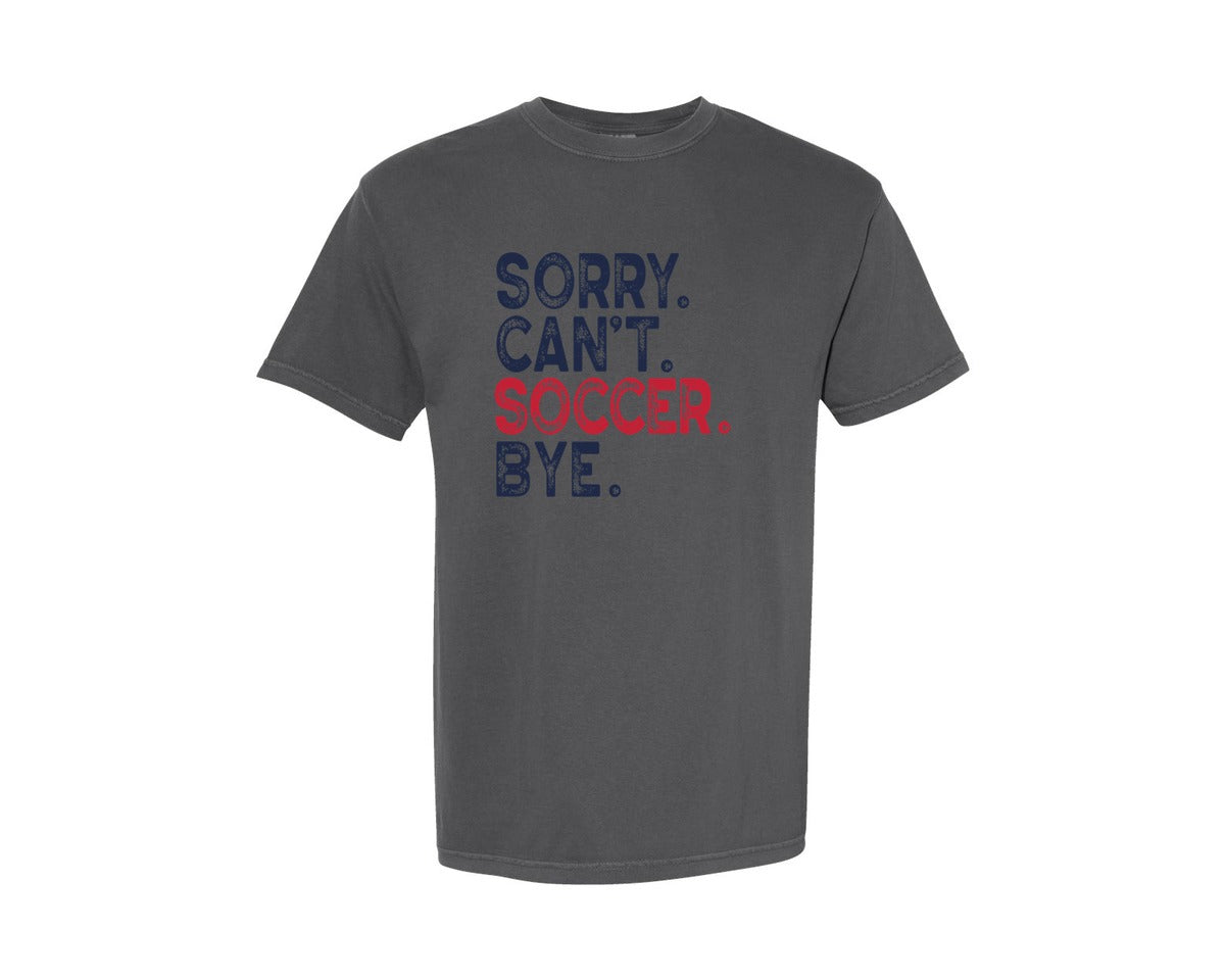 brand:Comfort Colors|color:Pepper|Funny Soccer Mom Quote Graphic T-Shirt