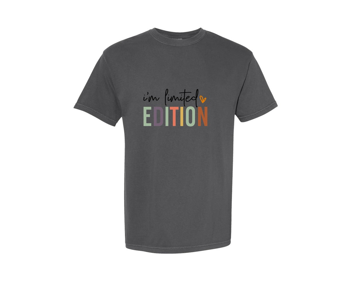 brand:Comfort Colors|color:Pepper|Im Limited Edition Sleeve Design Graphic T-Shirt