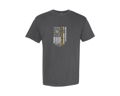 brand:Comfort Colors|color:Pepper|Coast Guard Design Graphic T-Shirt
