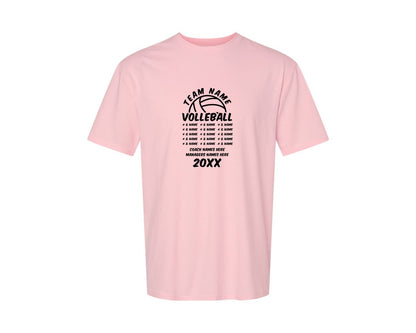 brand:Generic|color:Pink|Volleyball Team Volleyball Team Graphic T-Shirt