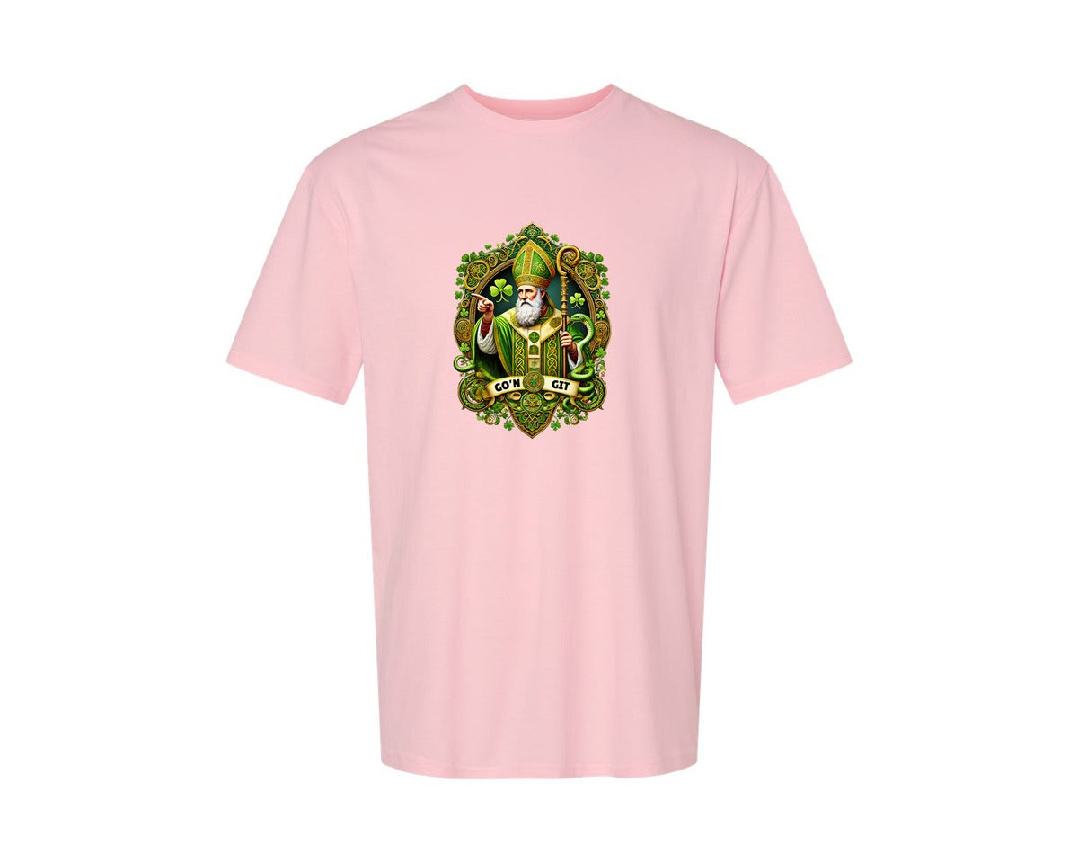 brand:Generic|color:Pink|St Patricks Day Saint Patrick Graphic T-Shirt