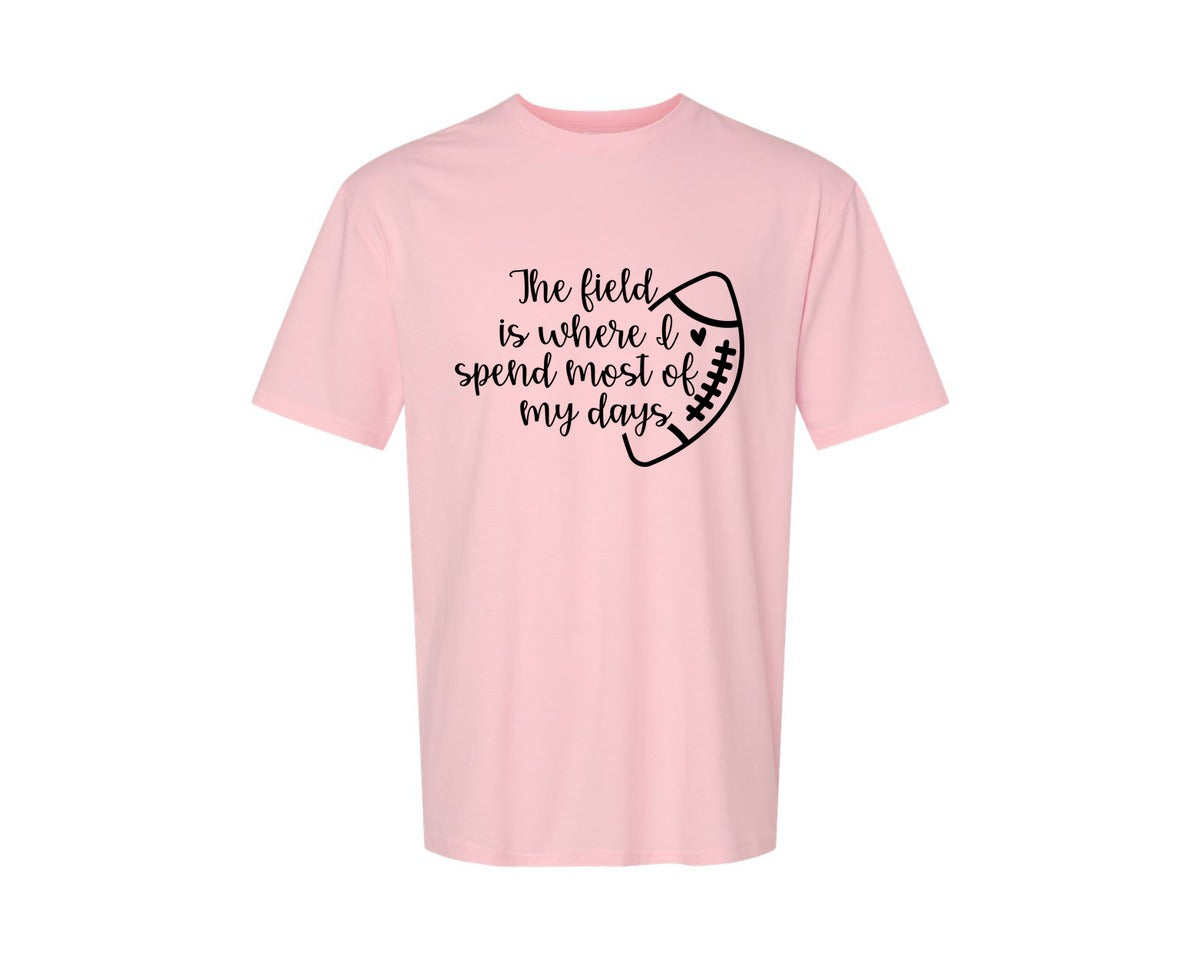 brand:Generic|color:Pink|Football Mom 103 Graphic T-Shirt