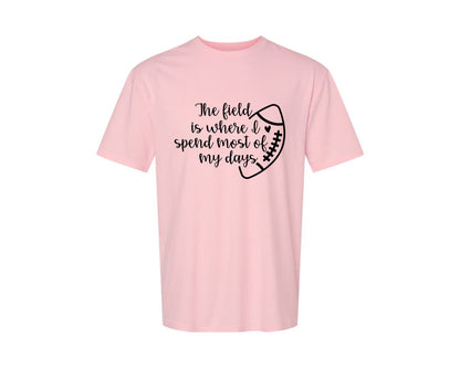 brand:Generic|color:Pink|Football Mom 103 Graphic T-Shirt