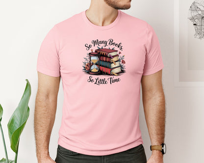 brand:Bella Canvas|color:Pink|Reading Book 8 Graphic T-Shirt