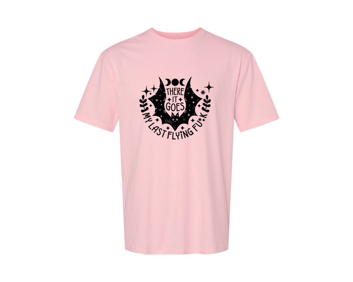 brand:Generic|color:Pink|There It Goes My Last Flying Fck 2 Graphic T-Shirt