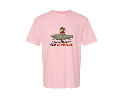 brand:Generic|color:Pink|I Am A Conduit For Nonsense Frog And All Graphic T-Shirt