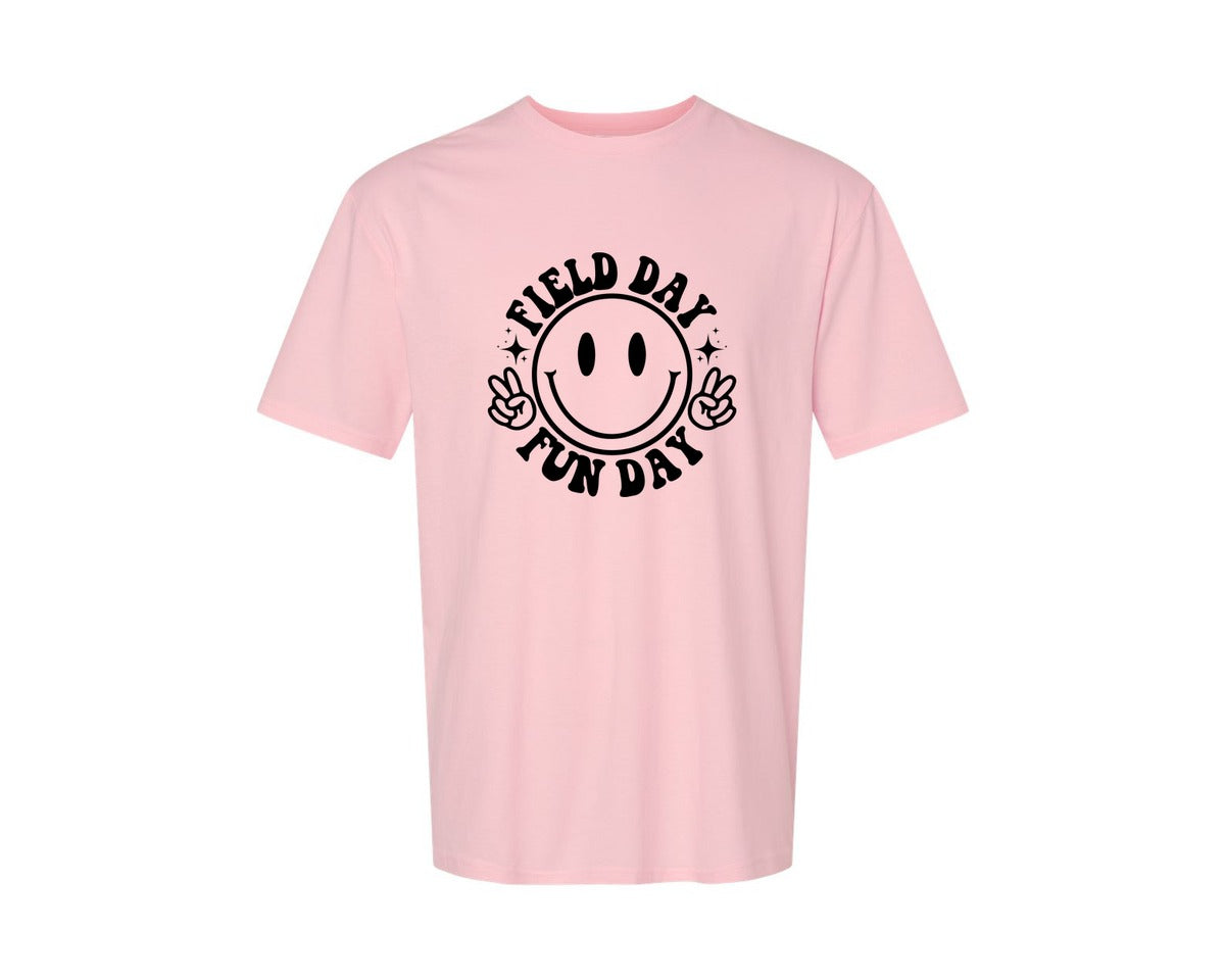 brand:Generic|color:Pink|Field Day Fun Day Field Day Graphic T-Shirt
