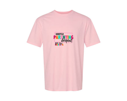 brand:Generic|color:Pink|Gentle Parenting Dropout Svgmothers Day 2 Graphic T-Shirt
