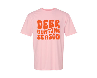 brand:Generic|color:Pink|Retro Deer Hunting Season Design 2 Graphic T-Shirt