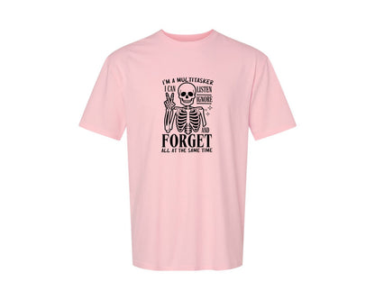 brand:Generic|color:Pink|Im A Multitasker Office Humor Graphic T-Shirt