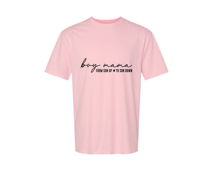 brand:Generic|color:Pink|Boy Mama From Son Up To Son Down 3 Graphic T-Shirt