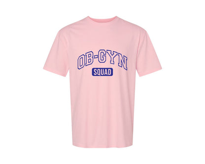 brand:Generic|color:Pink|Ob Gyn Onc Squad At Your Cervix Graphic T-Shirt