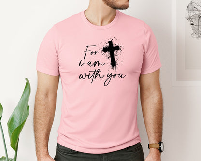 brand:Bella Canvas|color:Pink|Fear Not Christianity Bible Graphic T-Shirt