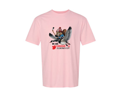 brand:Generic|color:Pink|We Are Canada Elbows Up 2 Graphic T-Shirt