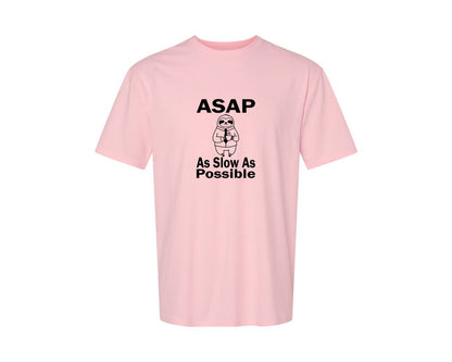 brand:Generic|color:Pink|Asap As Slow As Possible T Shirt Graphic T-Shirt