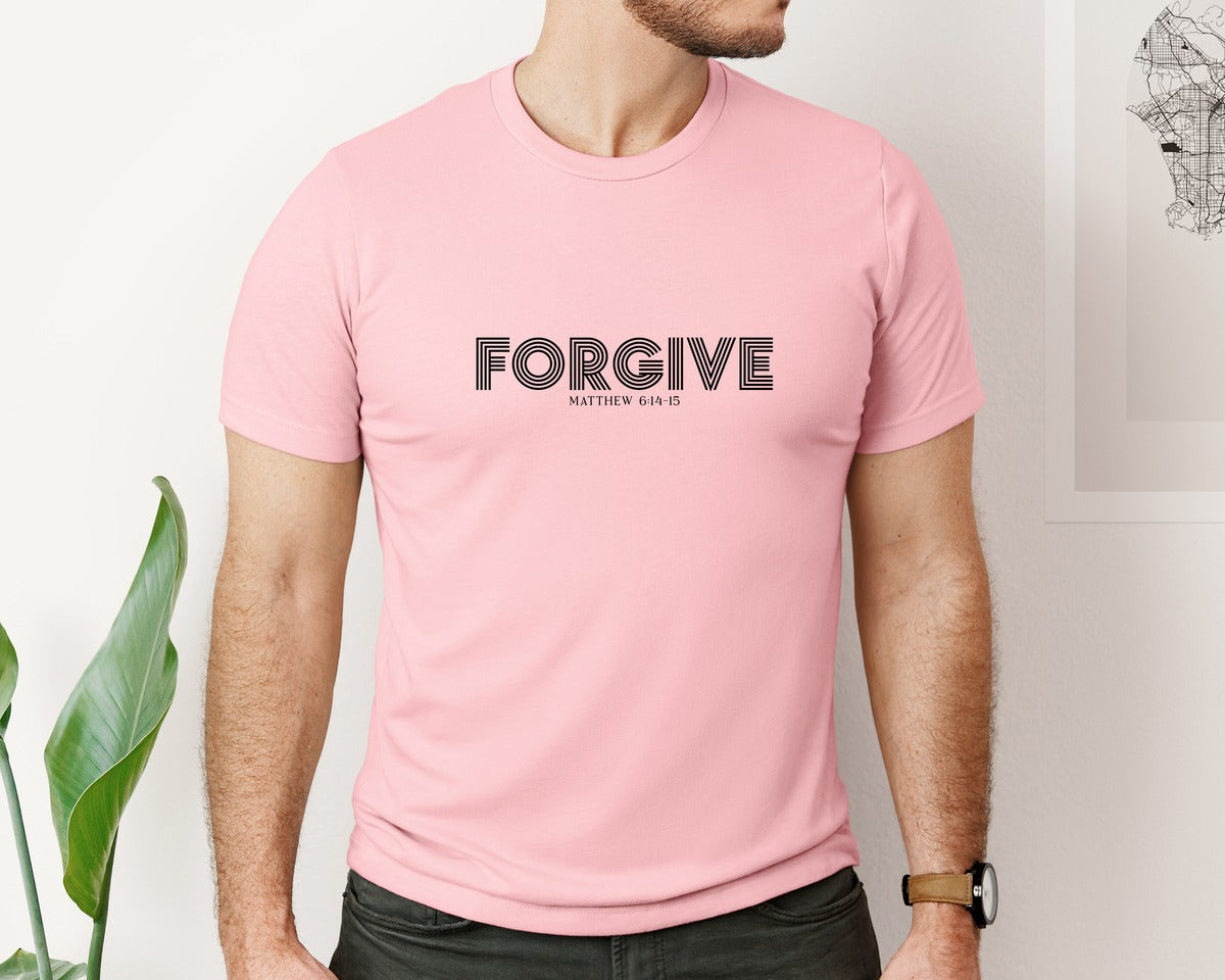 brand:Bella Canvas|color:Pink|Christian Jesus Faith 2 Graphic T-Shirt