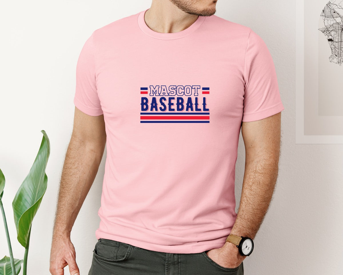 brand:Bella Canvas|color:Pink|Baseball Team Baseball Mom 2 Graphic T-Shirt
