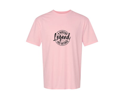 brand:Generic|color:Pink|A Nursing Legend Has Retired 20 Graphic T-Shirt