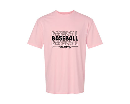 brand:Generic|color:Pink|Baseball Mom Baseball Mom 3 Graphic T-Shirt