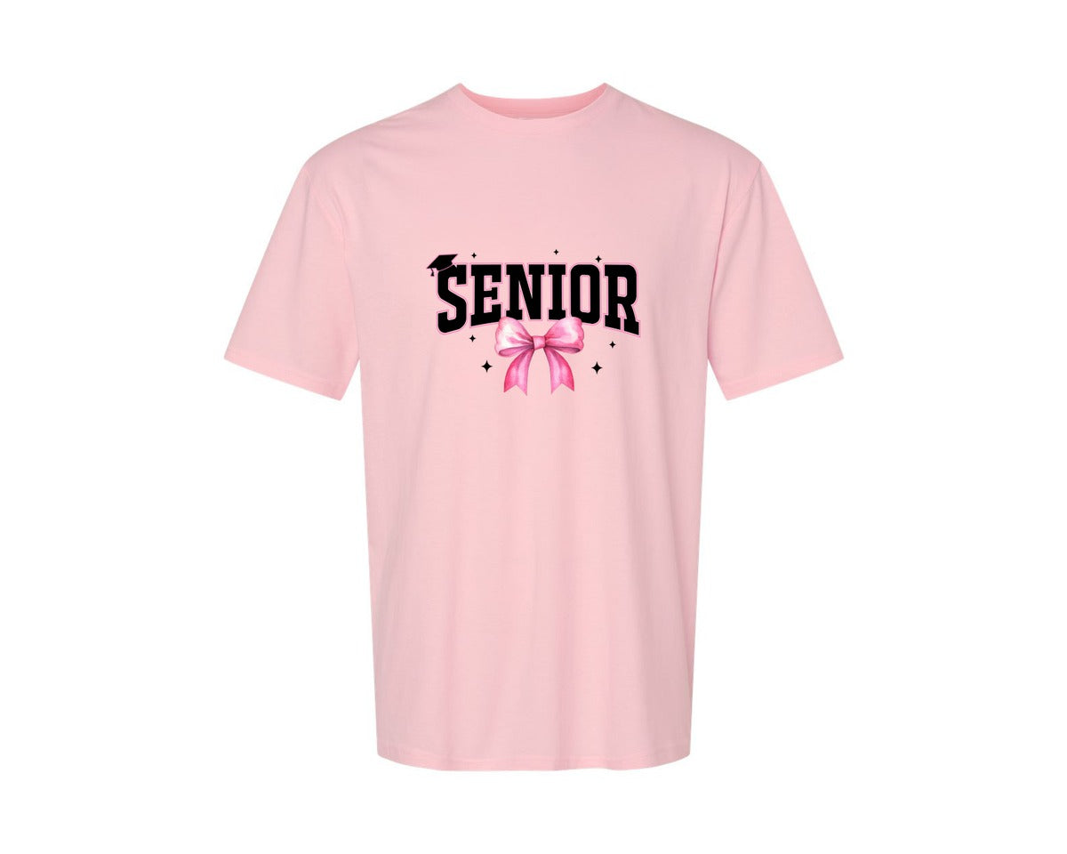 brand:Generic|color:Pink|Retro Senior Class Of Graphic T-Shirt