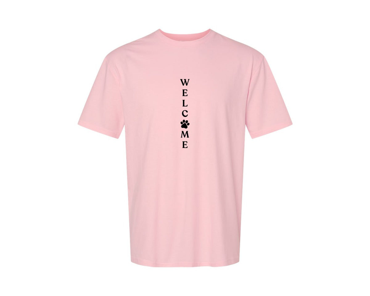 brand:Generic|color:Pink|Welcome Porch Sign 22 Graphic T-Shirt