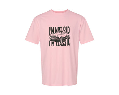 brand:Generic|color:Pink|Im Not Old Im Classic Vintage Car 3 Graphic T-Shirt