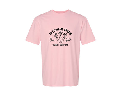 brand:Generic|color:Pink|Cottontail Farms Carrot Company Graphic T-Shirt