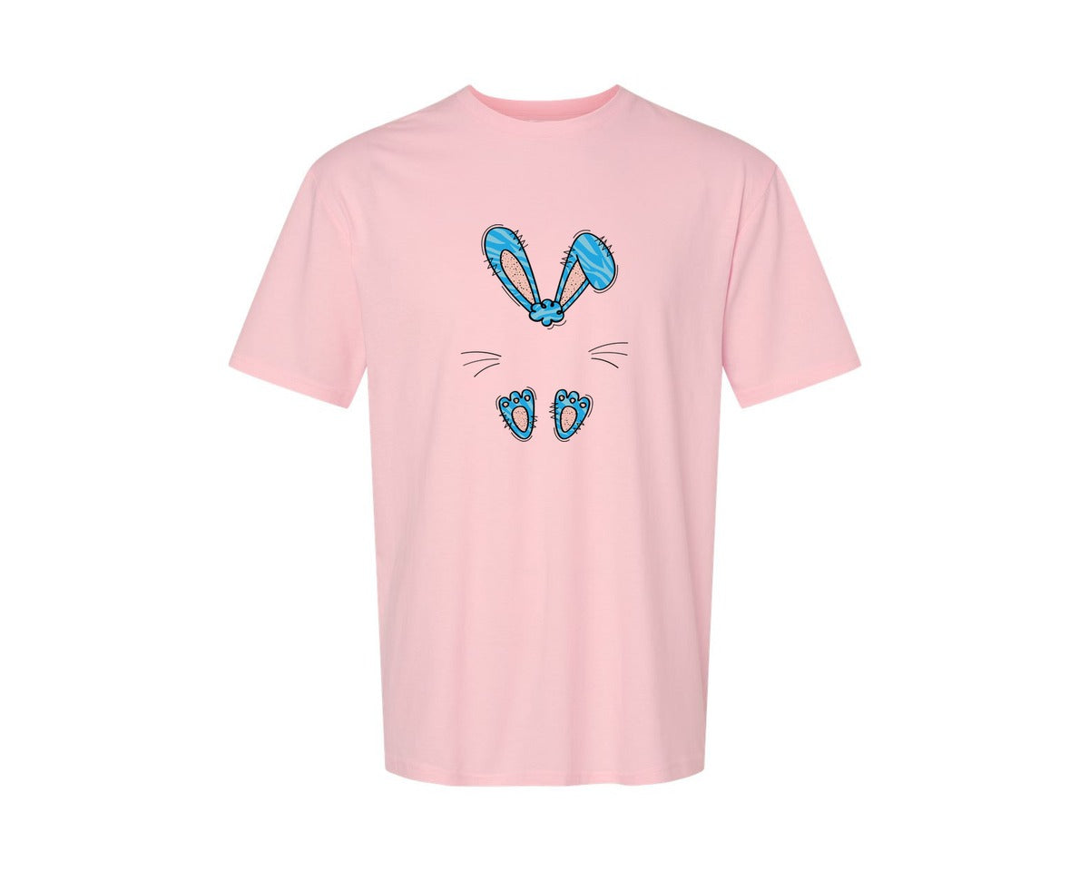 brand:Generic|color:Pink|Boys Easter Monogram Bunny Graphic T-Shirt