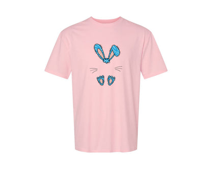 brand:Generic|color:Pink|Boys Easter Monogram Bunny Graphic T-Shirt