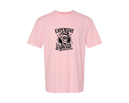 brand:Generic|color:Pink|Expensive Difficult And Talks Back Shirt 3 Graphic T-Shirt
