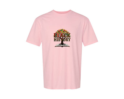 brand:Generic|color:Pink|Black History Month Tree Of Knowledge Graphic T-Shirt