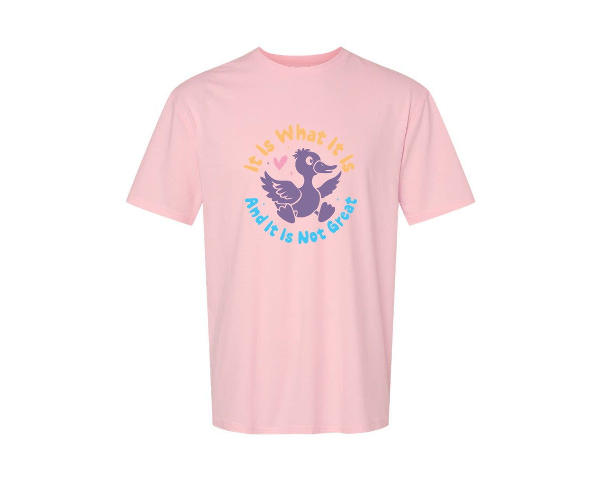 brand:Generic|color:Pink|It Is What It Is And It Is Not Great 12 Graphic T-Shirt