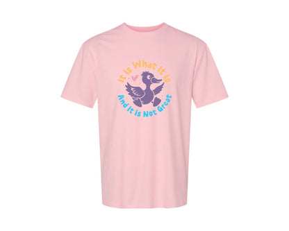 brand:Generic|color:Pink|It Is What It Is And It Is Not Great 12 Graphic T-Shirt