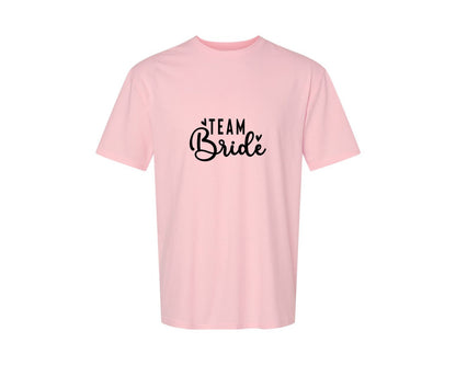 brand:Generic|color:Pink|Team Bride Bride Graphic T-Shirt