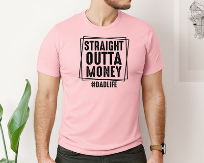 brand:Bella Canvas|color:Pink|Dad Fathers Day 5 Graphic T-Shirt