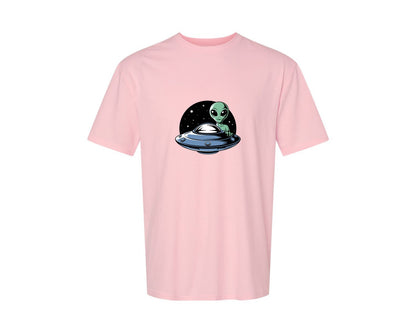 brand:Generic|color:Pink|Retro Vintage Ufo Alien T Shirt Design 4 Graphic T-Shirt
