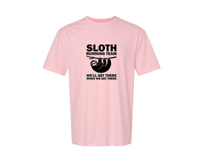 brand:Generic|color:Pink|Sloth Running Team T Shirt 2 Graphic T-Shirt