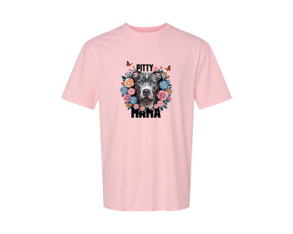 brand:Generic|color:Pink|Pitty Mama Cute Pitbull Dog 3 Graphic T-Shirt
