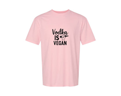brand:Generic|color:Pink|Vodka Is Vegan 5 Graphic T-Shirt