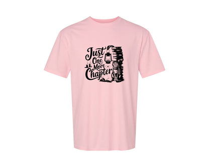 brand:Generic|color:Pink|Just One More Chapter T Shirt Design Graphic T-Shirt