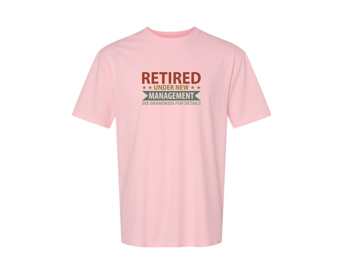 brand:Generic|color:Pink|Mens Fathers Day Retired Grandpa Shirts Graphic T-Shirt