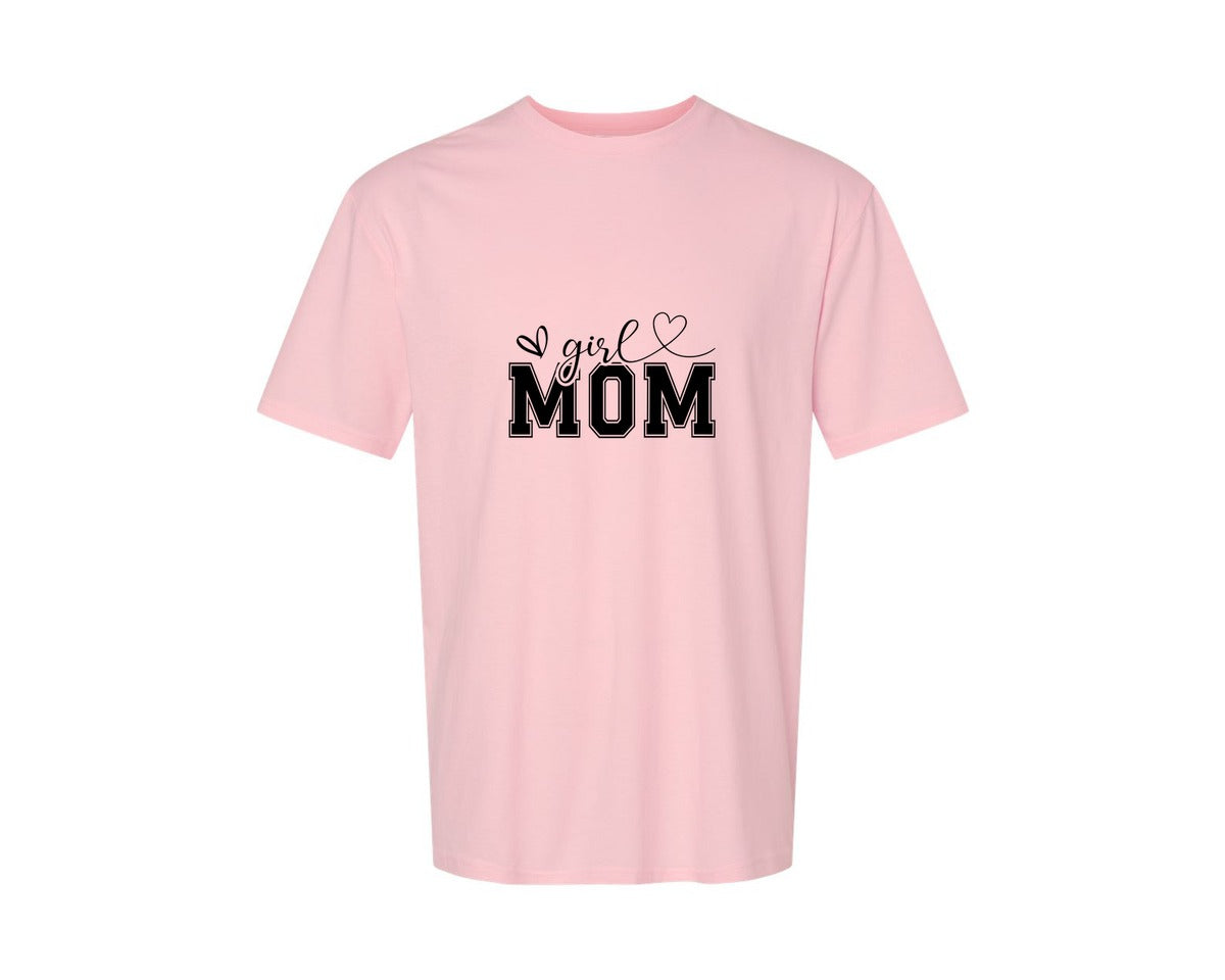 brand:Generic|color:Pink|Girl Mom Mothers Day Mama Graphic T-Shirt