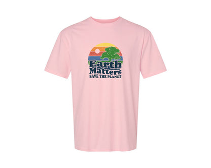 brand:Generic|color:Pink|Earth Matters Save The Planet T Shirt Graphic T-Shirt
