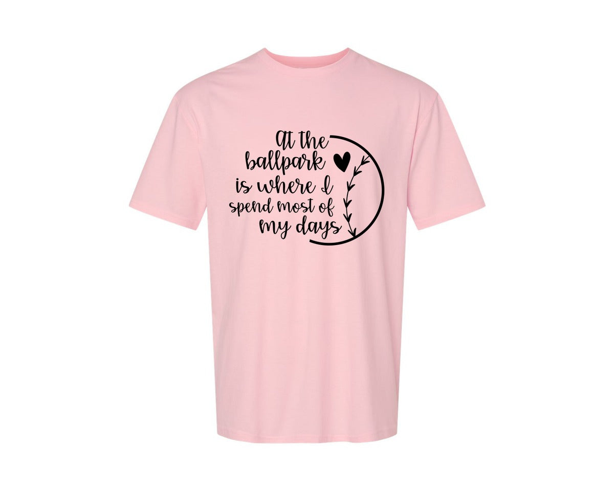 brand:Generic|color:Pink|Baseball Mom Softball Mom 2 Graphic T-Shirt
